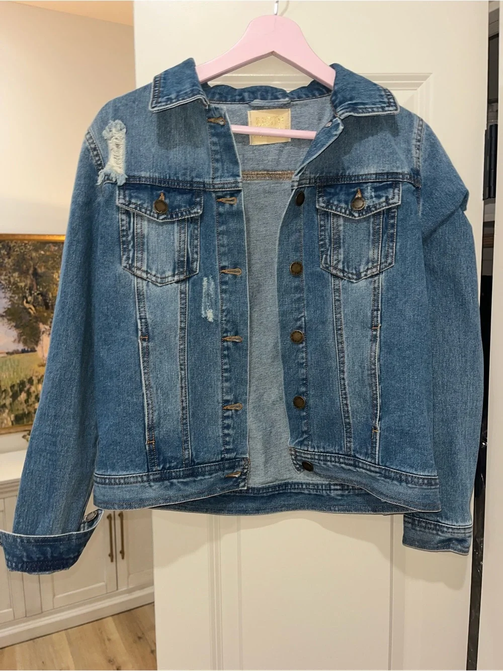 Judith March Denim Jacket with Rhinestone BRIDE - Picture 3 of 3